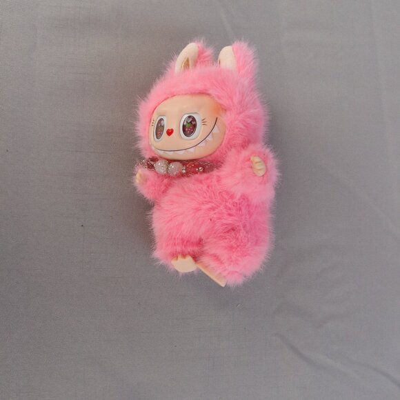 Custom Labubu Inspired The Monsters Pink Vinyl Plush Pendant - Picture 5 of 6